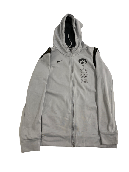 Austin Ash Iowa Basketball Team-Issued Zip-Up Jacket (Size L)