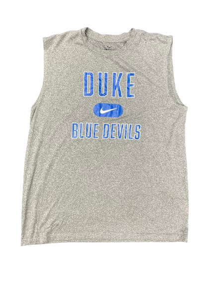 Jaden Schutt Duke Basketball Team Issued Workout Tank (Size L)