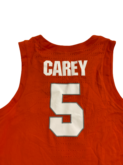 Jalen Carey Syracuse Basketball 2018-2019 Season Game-Worn Jersey (Size 46)