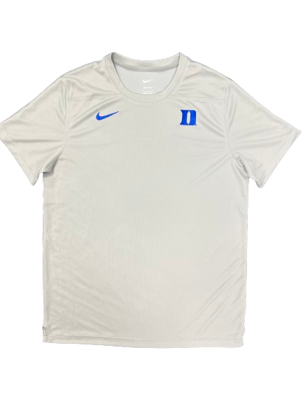 Jaden Schutt Duke Basketball Team Issued Workout Shirt (Size L)