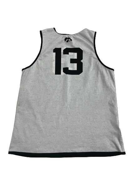 Austin Ash Iowa Basketball Player-Exclusive Reversible Practice Jersey (Size L)