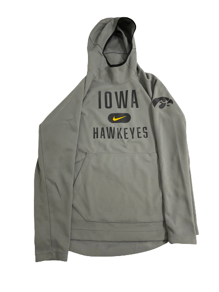 Austin Ash Iowa Basketball Team-Issued Travel Sweatshirt (Size L)