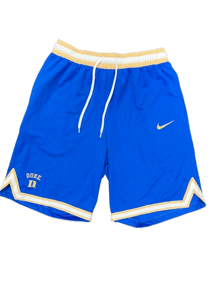 Jaden Schutt Duke Basketball Team Issued PREMIUM Workout Shorts (Size L)