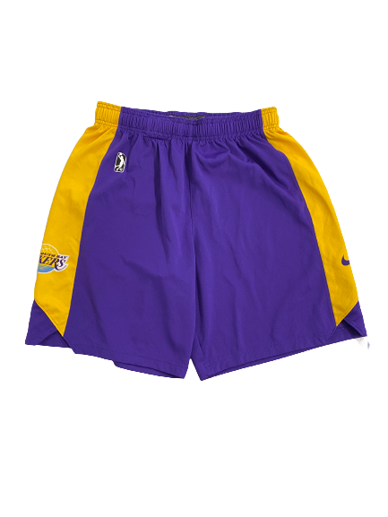 Eli Cain South Bay Lakers Player-Exclusive Practice Shorts (Size L)