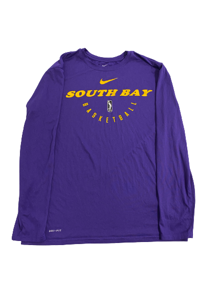 Eli Cain South Bay Lakers Player-Exclusive Long Sleeve Shirt (Size L)