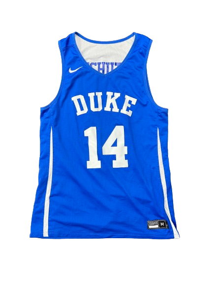 Jaden Schutt Duke Basketball Player Exclusive Practice Jersey (Size MT)