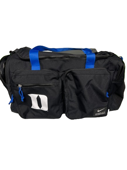 Jaden Schutt Duke Basketball Player Exclusive Duffle Bag WITH PLAYER TAG