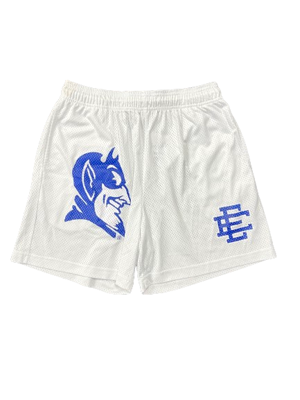 Jaden Schutt Duke Basketball Player Exclusive "ERIC EMANUEL" Mesh Shorts (Size L)