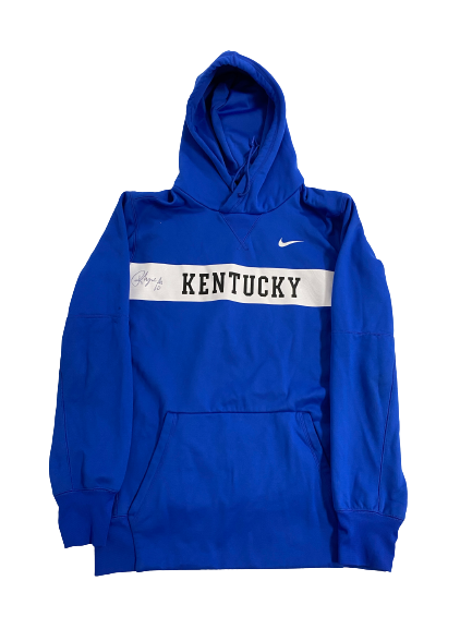 Rhyne Howard Kentucky Basketball Team Issued Signed Sweatshirt (Size M)