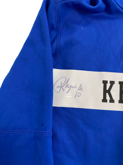 Rhyne Howard Kentucky Basketball Team Issued Signed Sweatshirt (Size M)