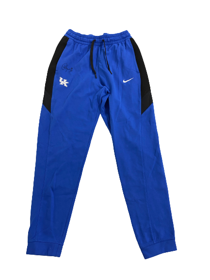 Rhyne Howard Kentucky Basketball Team Issued Signed Sweatpants (Size M)