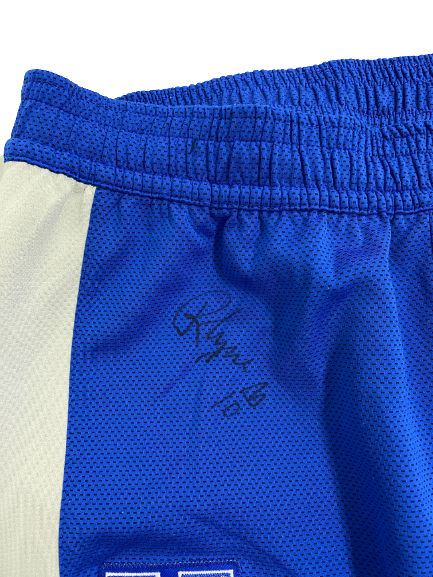 Rhyne Howard Kentucky Basketball Signed Player Exclusive Pre-Game Warm-Up Snap-Off Sweatpants with GOLD ELITE Tag (Size LT)