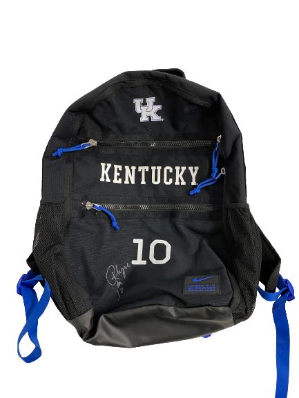 Rhyne Howard Kentucky Basketball Signed Backpack With 
