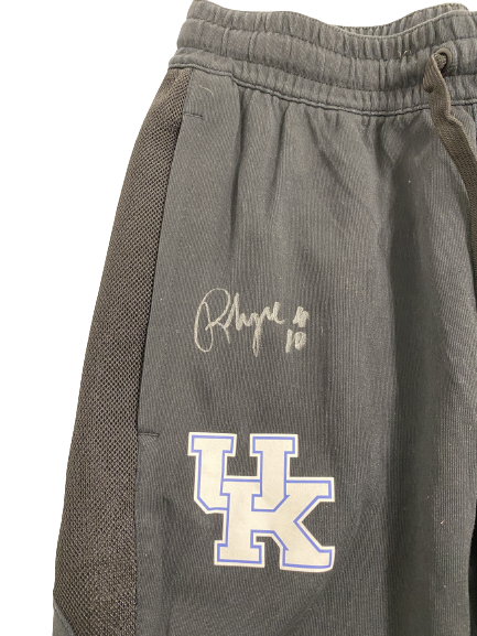 Rhyne Howard Kentucky Basketball Signed Team Issued Sweatpants (Size M)