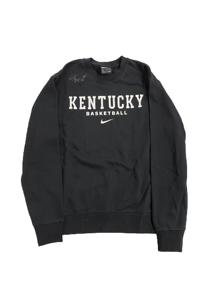 Rhyne Howard Kentucky Basketball Team Issued Signed Crewneck Sweatshirt (Size M)