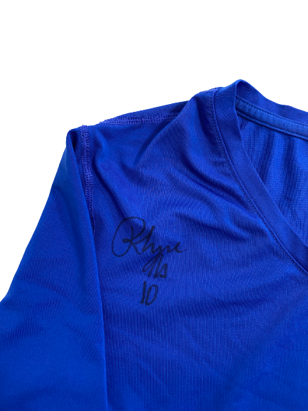 Rhyne Howard Kentucky Basketball Team Issued Signed Game-Worn Fitted Compression Shirt (Size Women&