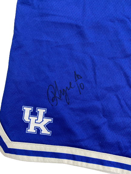 Rhyne Howard Kentucky Basketball Player Exclusive Signed Practice Shorts (Size Women&