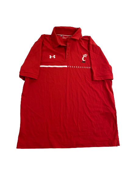 Landers Nolley II Cincinnati Basketball Team-Issued Polo Shirt (Size L)