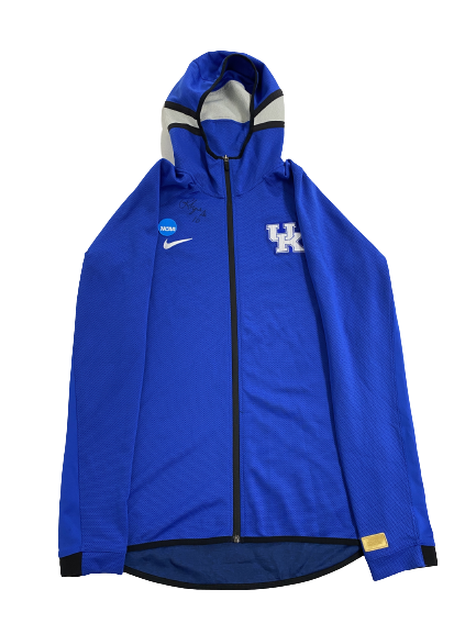 Rhyne Howard Kentucky Basketball Signed Pre-Game Zip Up Jacket With NCAA Patch (Size MT)