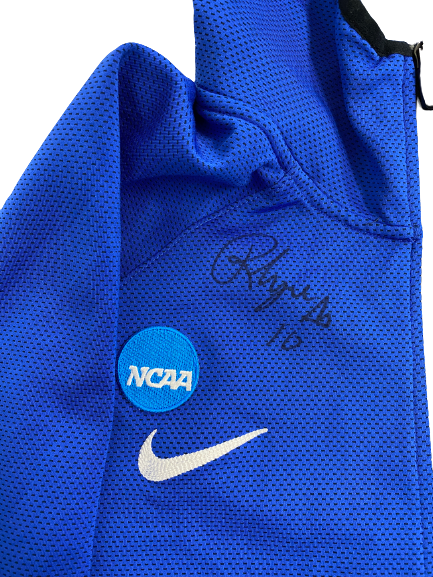 Rhyne Howard Kentucky Basketball Signed Pre-Game Zip Up Jacket With NCAA Patch (Size MT)