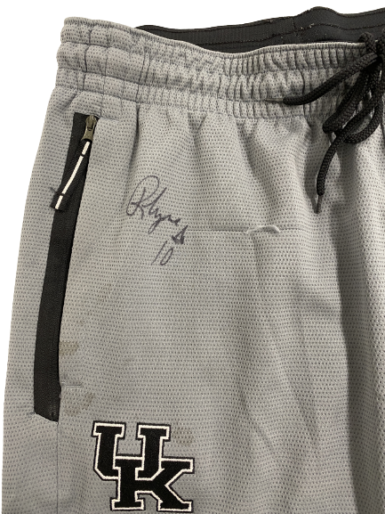 Rhyne Howard Kentucky Basketball Signed Team Issued Sweatpants (Size MT)