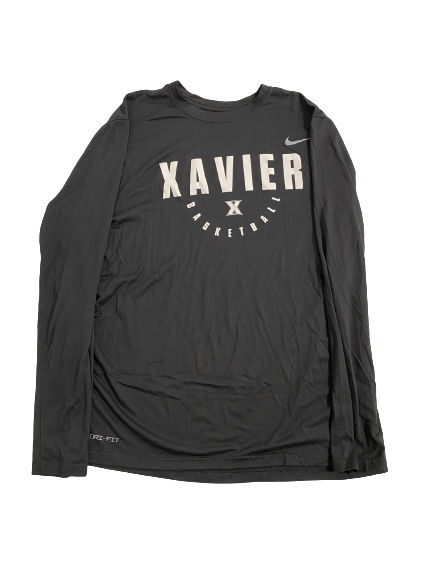 Jack Nunge Xavier Basketball Team-Issued Long Sleeve Shirt (Size XL)