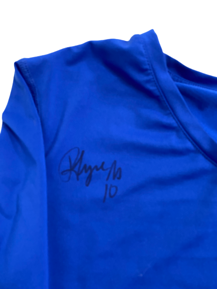Rhyne Howard Kentucky Basketball Signed Fitted Compression Shirt (Size Women&