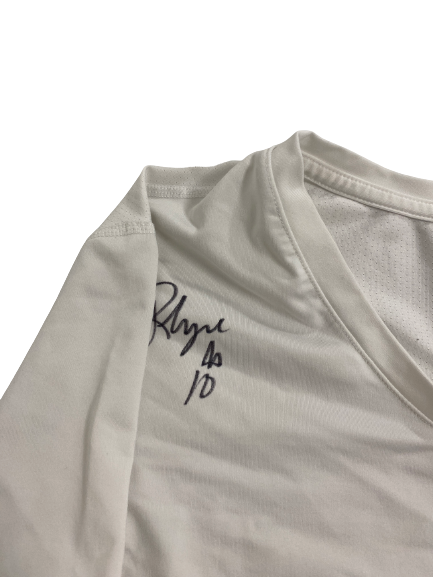 Rhyne Howard Kentucky Basketball Team Issued Signed Game-Worn Fitted Compression Shirt (Size Women&
