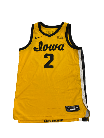 Jack Nunge Iowa Basketball 2019-2020 Season Game-Worn Jersey (Size 48)