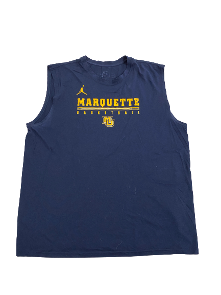 Theo John Marquette Basketball Team-Issued Workout Tank (Size XXL)