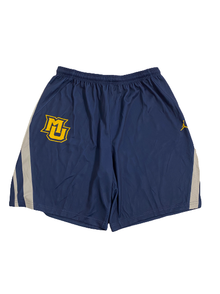 Theo John Marquette Basketball Player-Exclusive Practice Shorts (Size XXL)