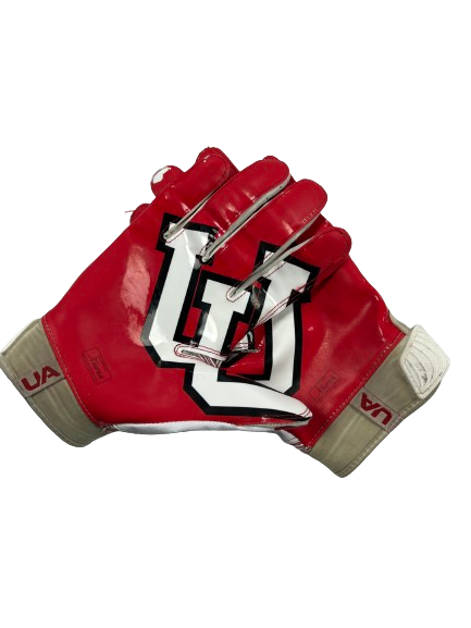 Darrien Stewart Utah Football Player-Exclusive Gloves (Size L)