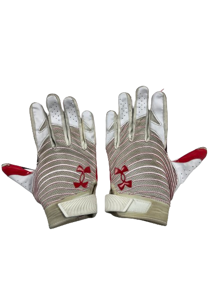 Darrien Stewart Utah Football Player-Exclusive Gloves (Size L)