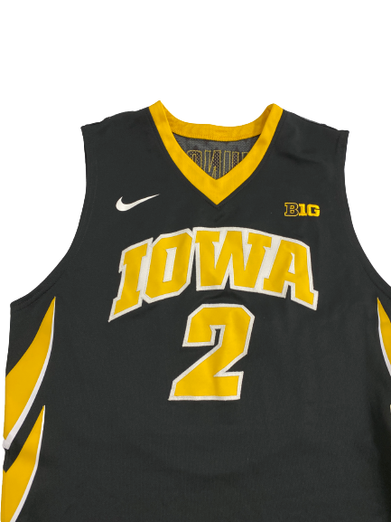 Jack Nunge Iowa Basketball 2017-2018 Season SIGNED and Inscribed Game-Worn Jersey (Size 50)