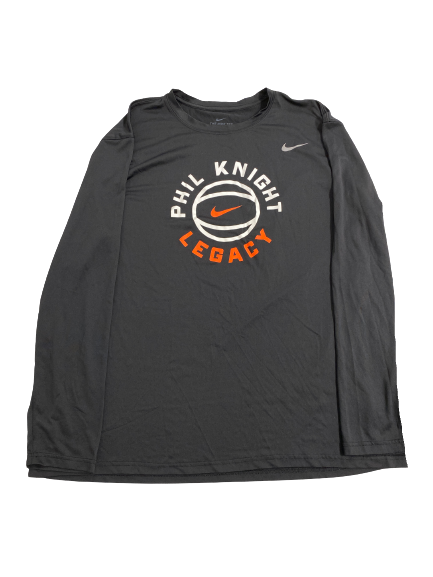 Jack Nunge Xavier Basketball Player-Exclusive Phil Knight Legacy Tournament Pre-Game Warm-Up Long Sleeve Shirt (Size XXL)