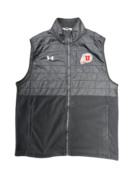 Darrien Stewart Utah Football Team Exclusive Full-Zip Vest (Size XL)
