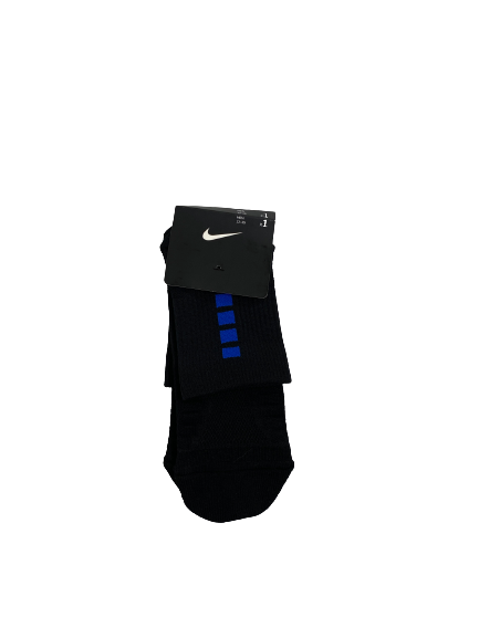 Theo John Duke Basketball Team-Issued Nike Elite Socks - New