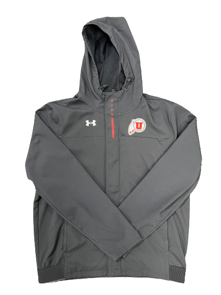 Darrien Stewart Utah Football Team Issued Premium Zip-Up Jacket (Size XL)