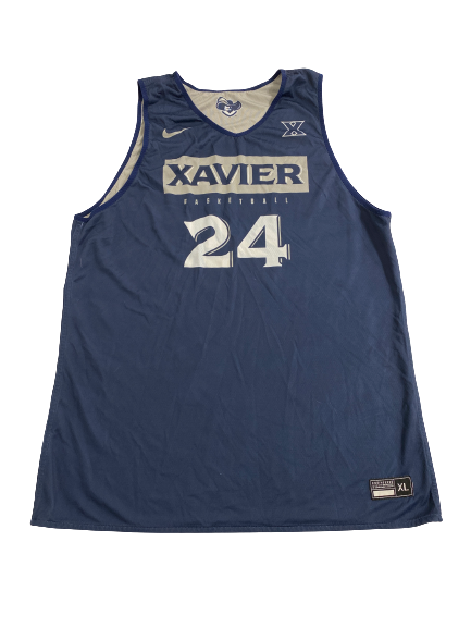 Jack Nunge Xavier Basketball Player-Exclusive Reversible Practice Jersey (Size XL)