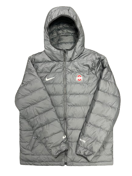 Justin Ahrens Ohio State Basketball Player Exclusive "LeBron" Winter Bubble Jacket (Size L)