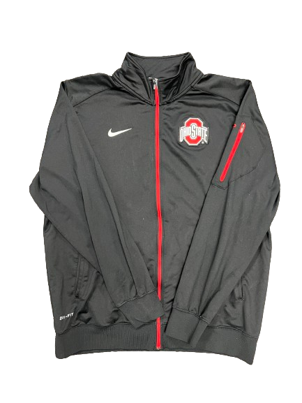 Justin Ahrens Ohio State Basketball Team Issued Zip-Up Jacket (Size L)