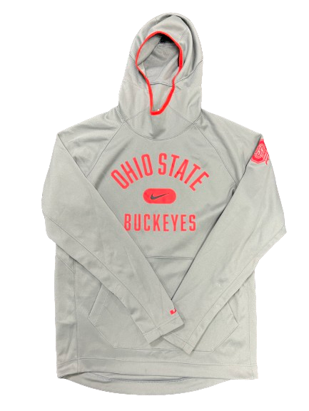 Justin Ahrens Ohio State Basketball Team-Issued "LeBron" Travel Sweatshirt (Size LT)