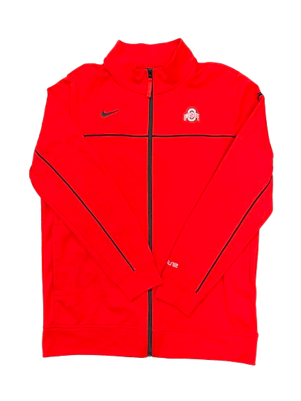 Justin Ahrens Ohio State Basketball Team Issued "LeBron" Zip-Up Jacket (Size LT)
