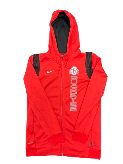Justin Ahrens Ohio State Basketball Team Issued Zip-Up Jacket (Size LT)