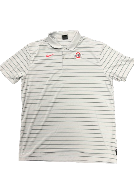 Justin Ahrens Ohio State Basketball Team Issued Polo Shirt (Size L)
