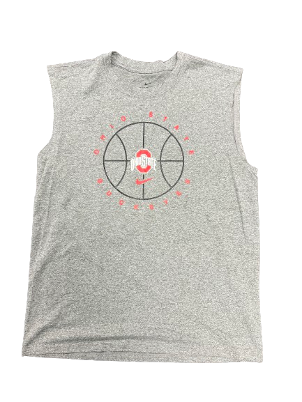 Justin Ahrens Ohio State Basketball Team Issued Tank (Size L)