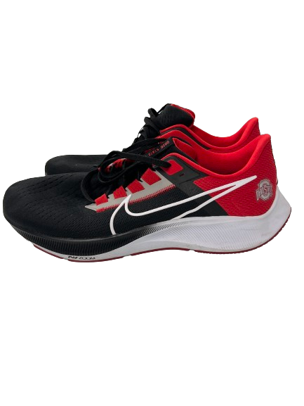 Justin Ahrens Ohio State Basketball Team Issued Nike Air Zoom Pegasus 38 Shoes (Size 13)