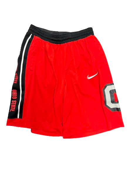 Justin Ahrens Ohio State Basketball Team Issued Workout Shorts (Size L)