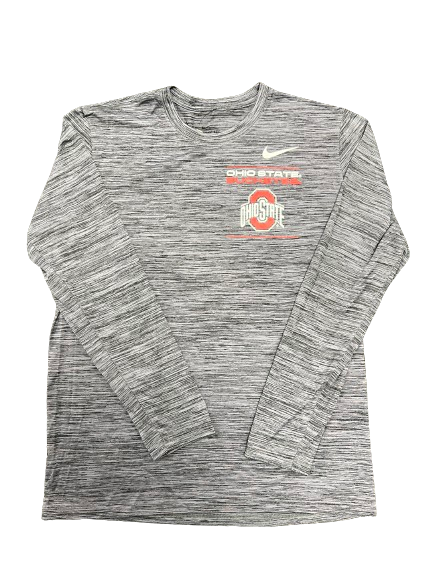 Justin Ahrens Ohio State Basketball Team Issued Long Sleeve Shirt (Size L)