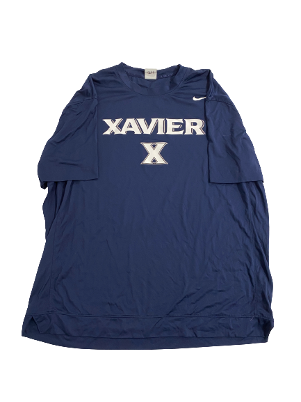Jack Nunge Xavier Basketball Player-Exclusive Pre-Game Warm-Up Shooting Shirt (Size XL)
